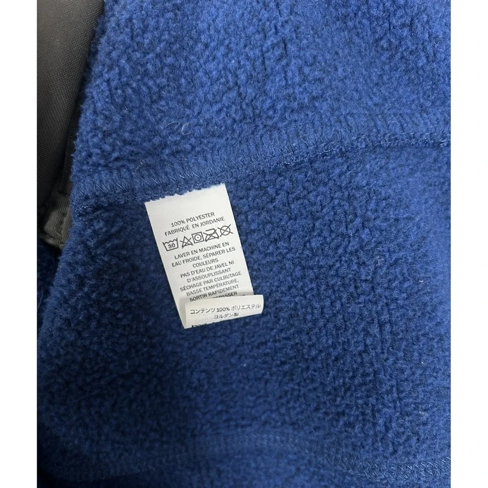 LL‎ Bean Sweater Mens XXL Blue Navy Fleece Jacket Full Zip Regular Fit 504938